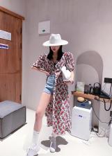 花开衫式连衣裙，女装连衣裙，last name