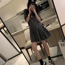 60541灰灰子百褶连衣裙，女装连衣裙，XTZ style