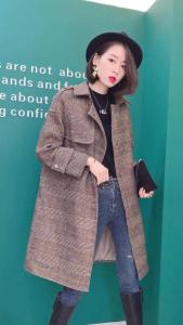 现货 呢子大衣,女装,烟雨美人