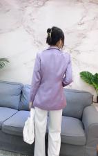 2021新款小西装，黑色，紫色，女装西装，艾涵