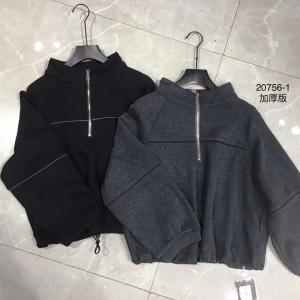 【现货】加厚单拉链套头卫衣，女装卫衣/绒衫，億亿铭品