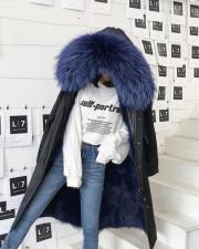 ZAF01时尚潮流真狐狸大毛领加内胆保暖派克服，女装，L·H·X