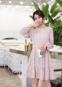 【现货】春季新款 碎花连衣裙/西装马甲,女装连衣裙,笑思源