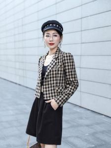 2021春款小西装,女装西装,春语雨桐