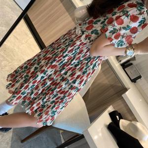 7969碎花百褶连衣裙,女装连衣裙,XTZ style