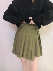 百褶小半裙,女装半身裙,久意
