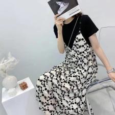 两件套连衣裙，防晒衣，女装连衣裙，图澜朵