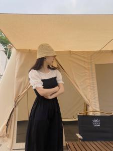 2081蕾丝拼接连衣裙，女装连衣裙，Mu Mu