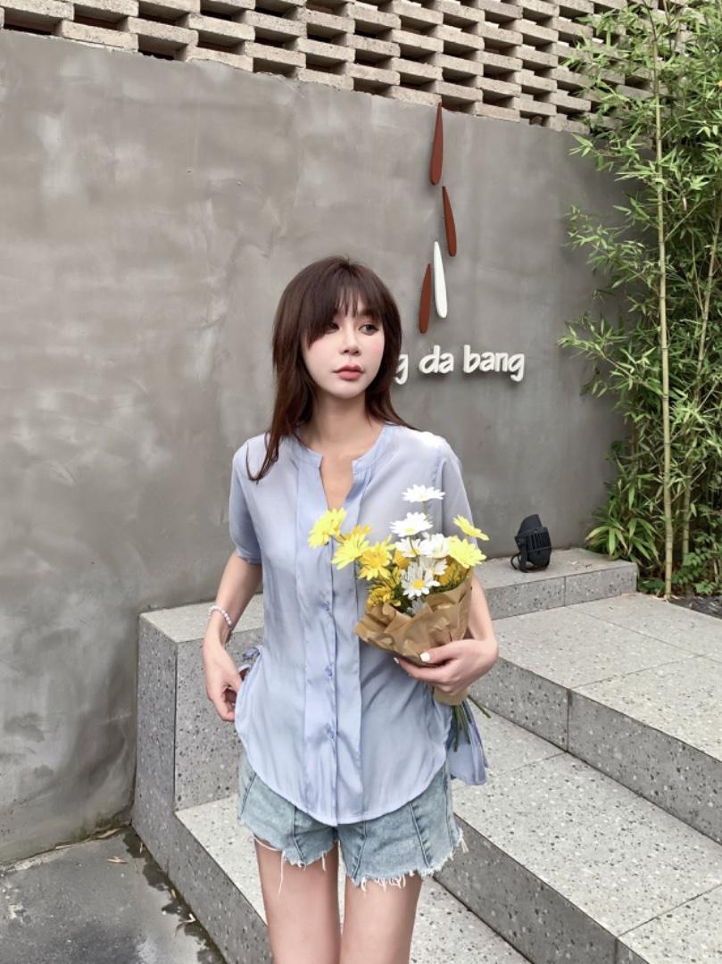 休闲靓丽小衬衣，女装，青羽鹤