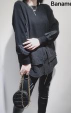 欧版毛织拼接，女装，芭娜美纳