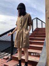 春夏款日韩风连衣裙，女装连衣裙，金子