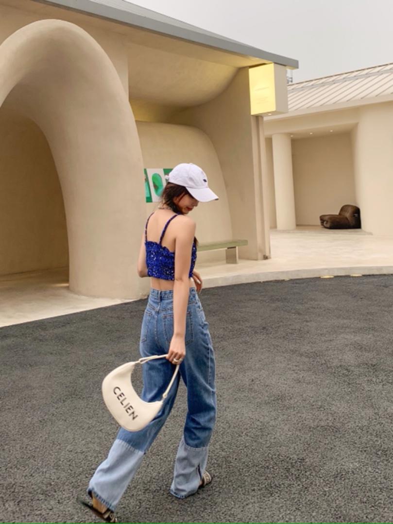 抹胸式碎花裙两穿，胸罩，Alissa Lin
