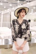春装新款邹蕾丝哗变先衫，女装，七彩名