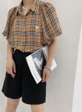 格子衬衫，女装衬衫，迪黎