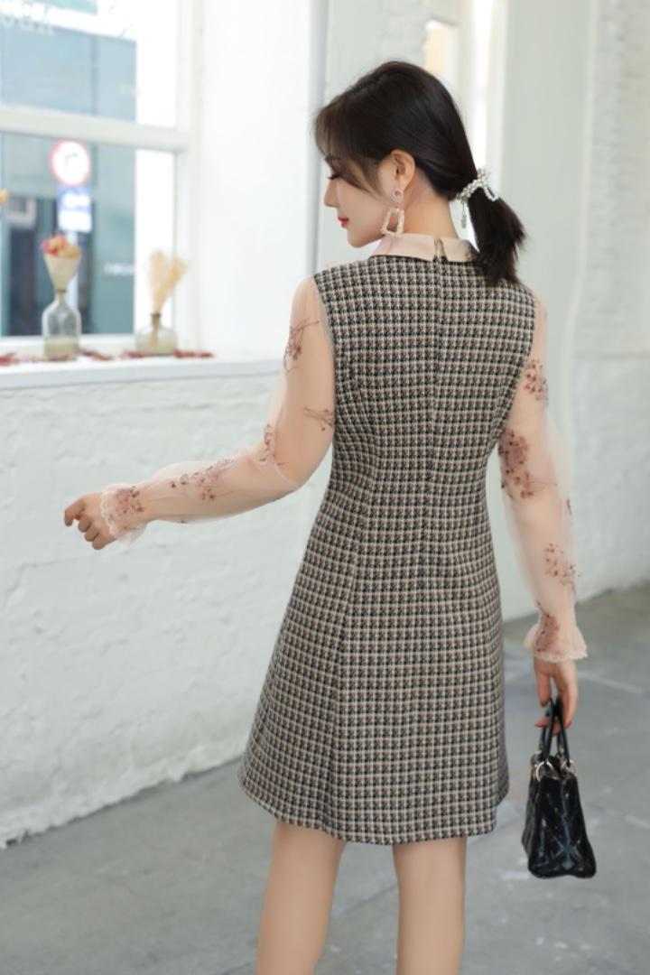 春装欧伦风连衣裙，女装连衣裙，千禧宏运
