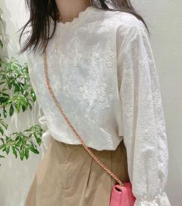 韩系提花上衣,女装,唯品
