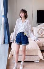 DG895欧州站夏季新款2021时尚字母轻薄防晒衬衫外套，女装衬衫，L·H·X