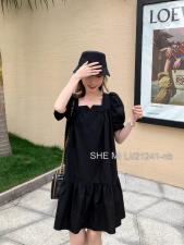 戴帽子的连衣裙，奢米丽老板娘，女装连衣裙，奢米丽