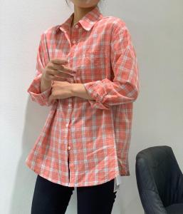 格子薄款衬衣,女装,古泥