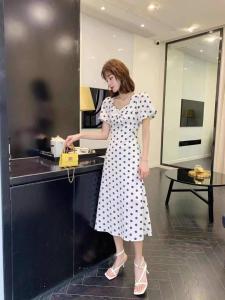 2021年夏季新品 梅花印花连衣裙,女装连衣裙,圣伊敏