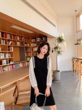 【现货】2021春季新品韩版时尚连衣裙，女装连衣裙，荷塘月色