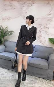 新款小西装醋酸面料S M L,女装西装,艾涵o