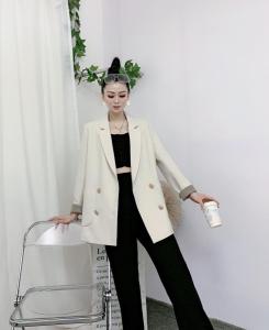 格子?外套,女装,DCXY 超越