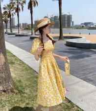 现货印花连衣裙出游，女装连衣裙，TOP.1