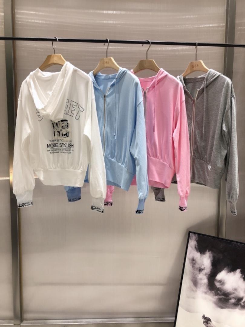 防晒后背钉珠小开衫外套，女装，G55