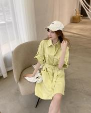 韩版休闲牛仔连衣裙，女装连衣裙，E莎
