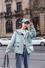 美美滴工装休闲水洗外套，女装，百变诱惑