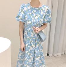 碎花连衣裙，女装连衣裙，EVE