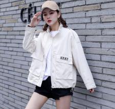 2021春款袖子立体图标设计外套，女装，红雀纺