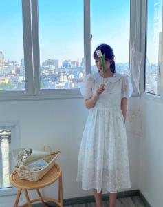 2085天丝蒲公英连衣裙,女装连衣裙,Mu Mu
