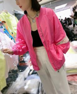 Z2127春季炸街女潮ins设计感小众薄款亮片上衣宽松外套,女装,L·H·X