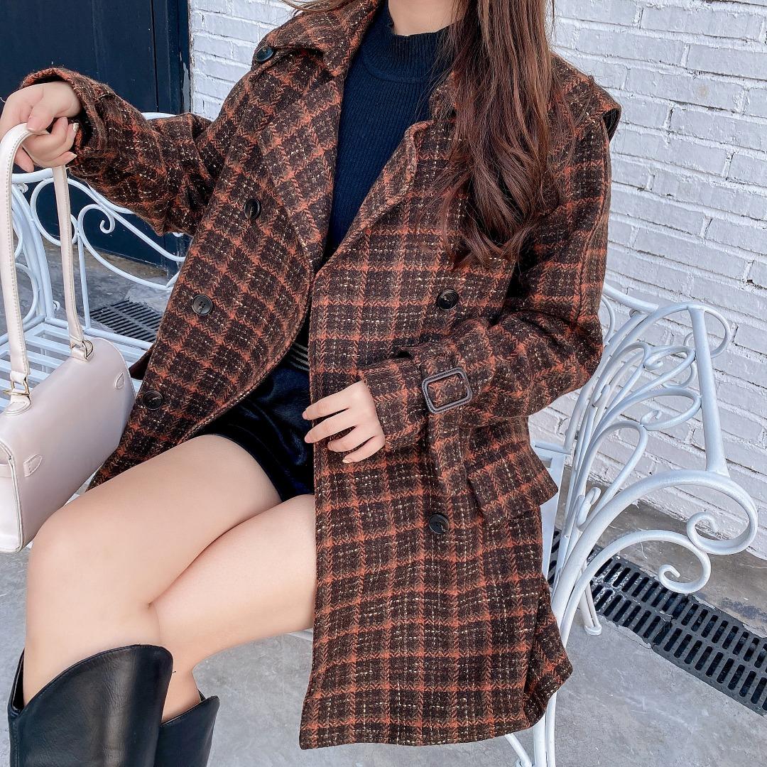 加棉大衣，女装，完美比例
