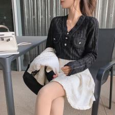 2021春季新品V领上衣，女装，M.W 嫚维