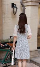 刺绣改良旗袍连衣裙，女装婚纱/旗袍/礼服，天使公主