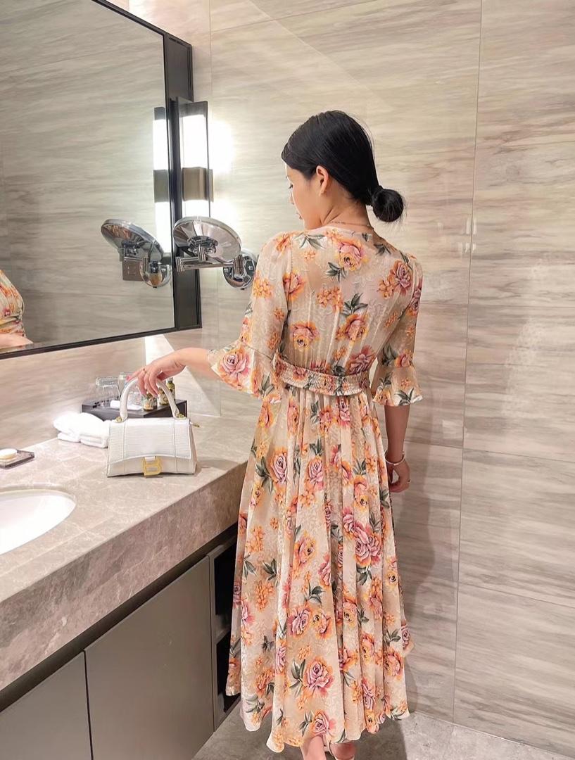 提花连衣裙，女装连衣裙，AL·艾琳