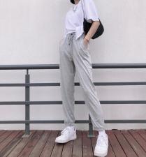 夏季韩版针织哈伦裤，女装，1+1 MAIN ROAD
