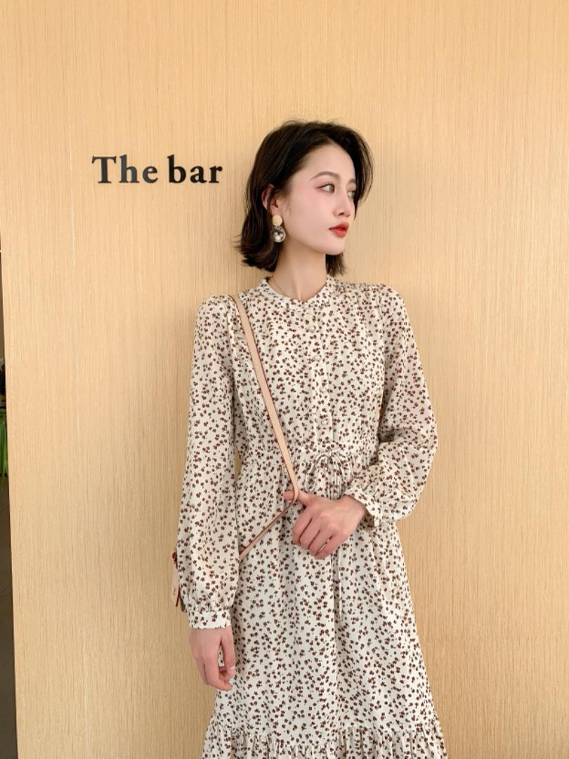 百搭碎花连衣裙，女装连衣裙，昕叶良品