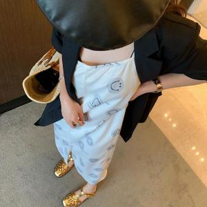 笑脸开叉吊带裙,女装背心吊带,XTZ style