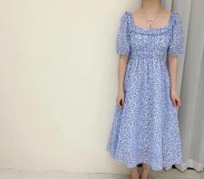 碎花连衣裙，女装连衣裙，EVE