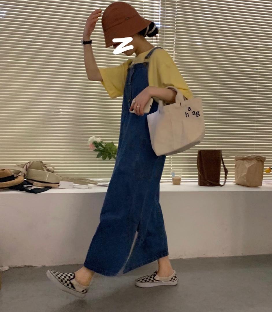减龄牛仔背带裙，女装，roobora