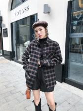 现货冬季新款加绒加厚格子衬衫，女装衬衫，魅丽贝斯
