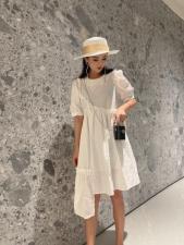 夏季新款韩版连衣裙，女装连衣裙，米壹
