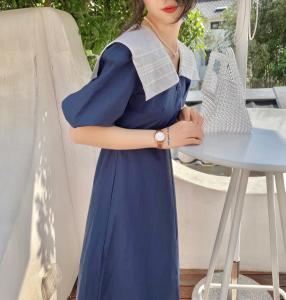 现货 海军领连衣裙,女装连衣裙,NIY