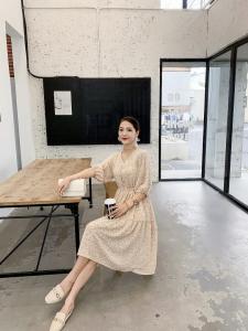 小碎花连衣裙,女装连衣裙,风姿秀逸