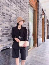 现货2021春季新款套装时尚气质款档次高，女装职业装，蓝典
