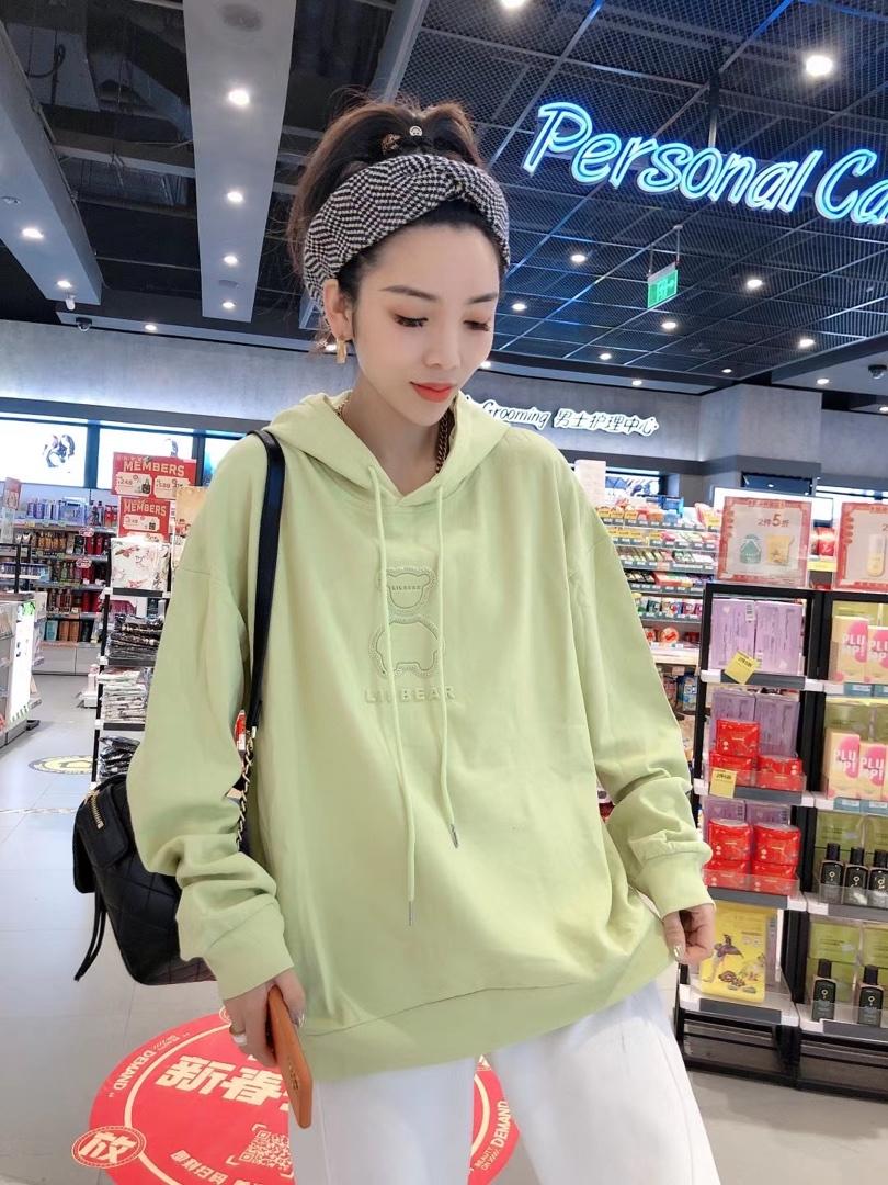 烫钻带帽卫，女装，一杭